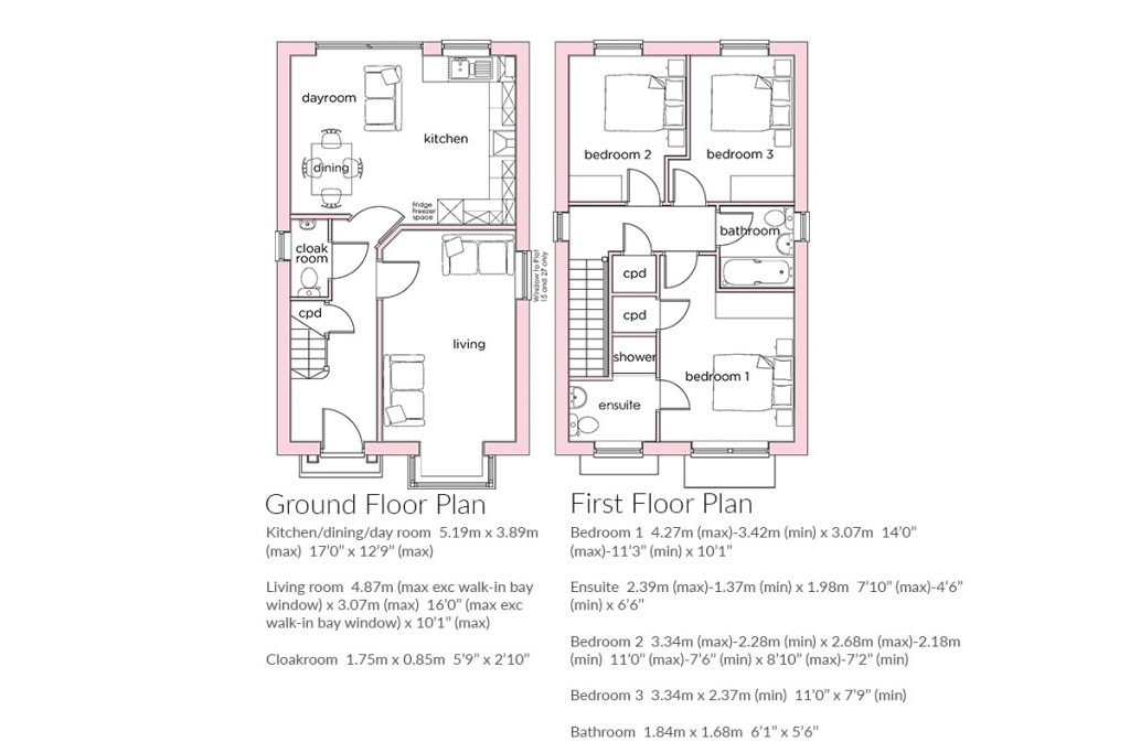 floor plans the peach