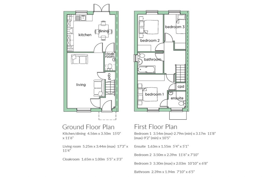 floor plan the pear